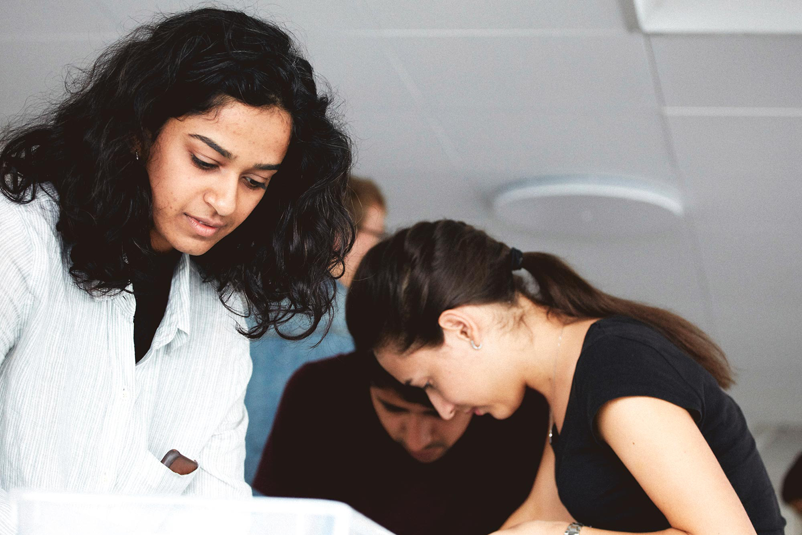 People developing their ideas.