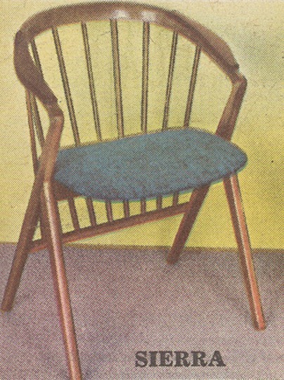 An update of a classic Swedish wooden chair made of solid oak and teak.