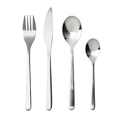 Simple and timeless silver-coloured cutlery, FÖRNUFT.